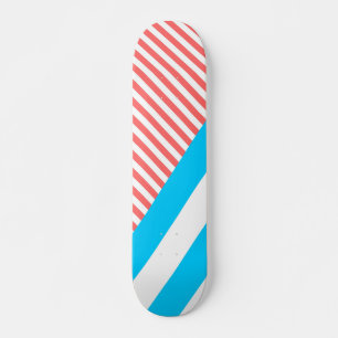 geometric, abstract, texture, pattern, red, blue skateboard