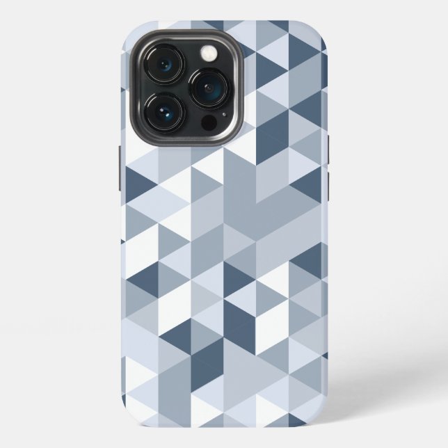 Geometric Abstract Triangle Pattern iPhone Case (Back)