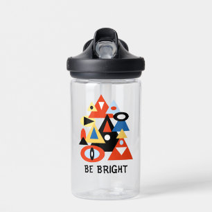 Geometric abstract water bottle