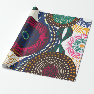 Geometric African Design Wrapping Paper