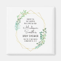 Geometric and Greenery Baby Shower Party Favour