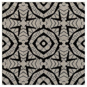 Geometric and Tribal style pattern Fabric
