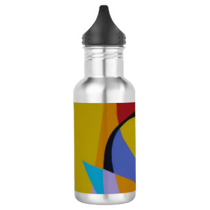 Geometric Arcade Inspired Water Bottle