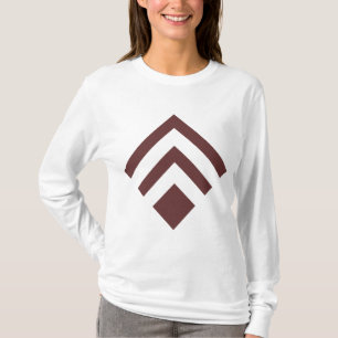 Geometric Arrow 02 - Dark Brown T-Shirt
