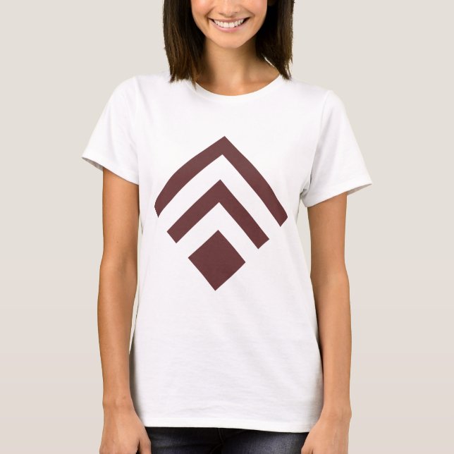 Geometric Arrow 02 - Dark Brown T-Shirt (Front)