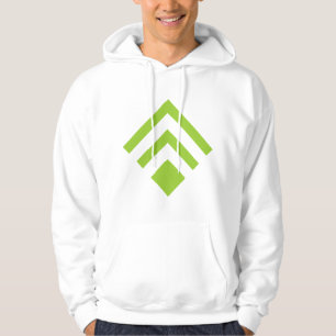 Geometric Arrow 02 - Martian Green Hoodie