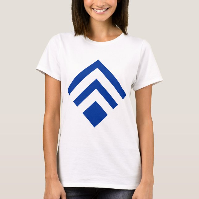 Geometric Arrow 02 - Navy Blue T-Shirt (Front)
