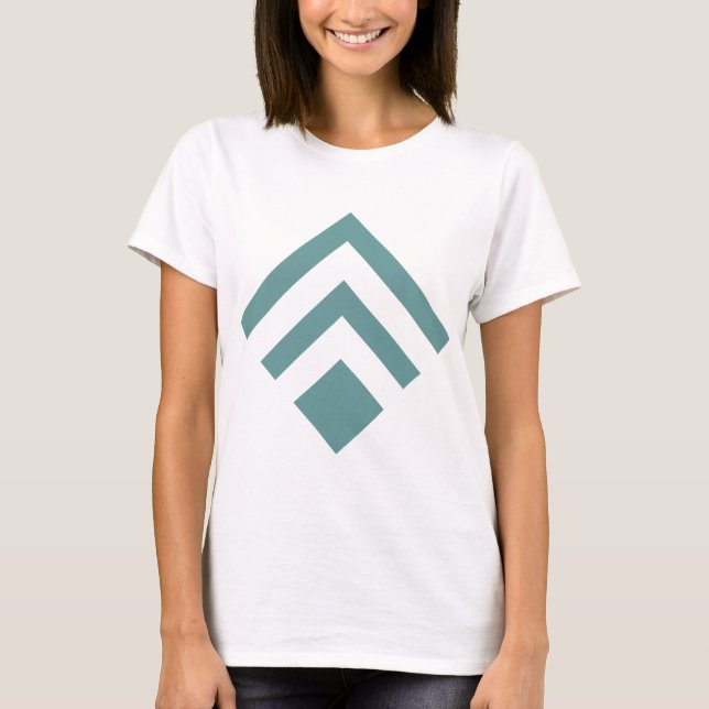 Geometric Arrow 02 - Ocean Green T-Shirt (Front)