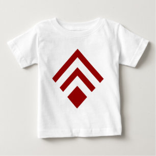 Geometric Arrow 02 - Ruby Red Baby T-Shirt