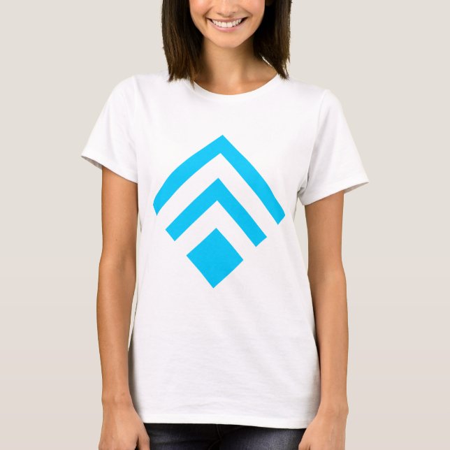 Geometric Arrow 02 - Sky Blue T-Shirt (Front)