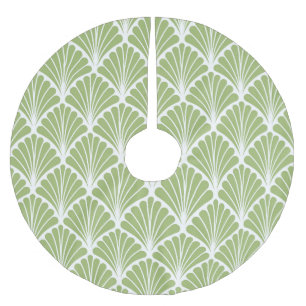 Geometric Art Deco, seamless pattern Brushed Polyester Tree Skirt