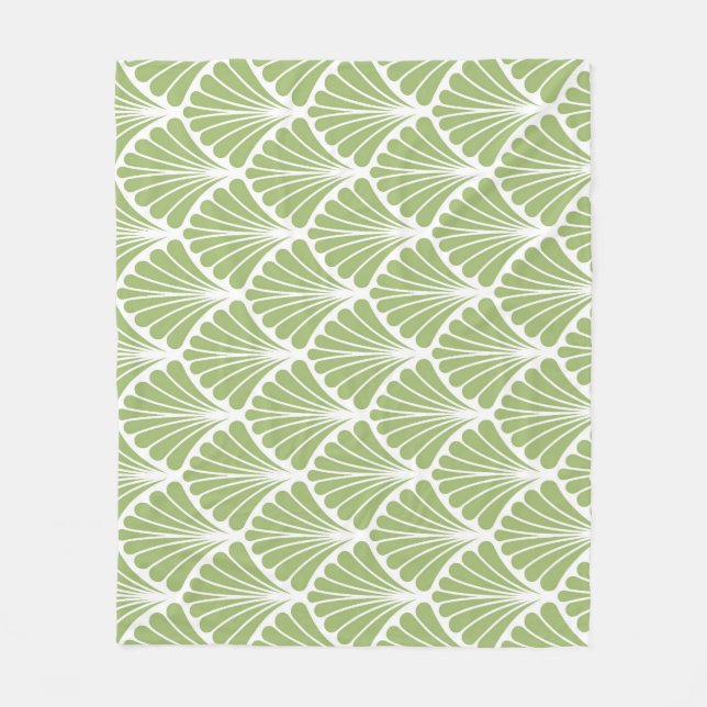 Geometric Art Deco, seamless pattern Fleece Blanket (Front)
