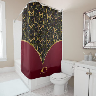 Geometric Art Deco  Shower Curtain