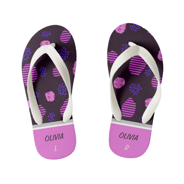Geometric art flip flops (Footbed)