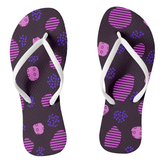 Geometric art flip flops (Footbed)