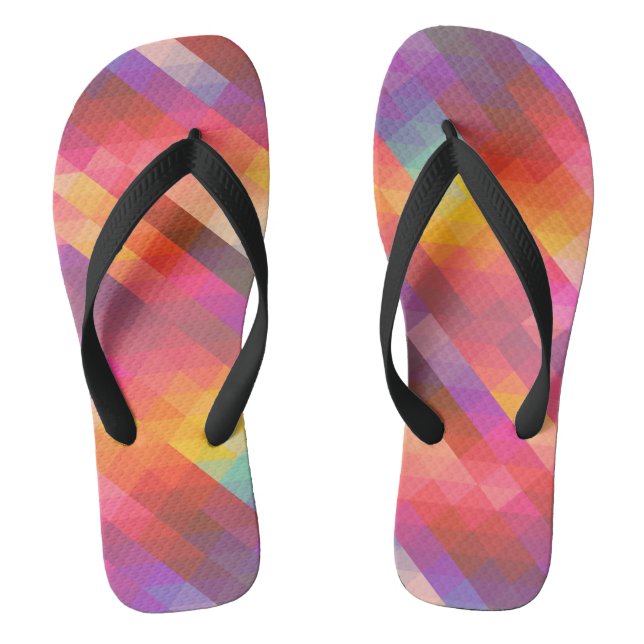 Geometric Art Geometric Photography Kaleidoscope   Flip Flops (Footbed)