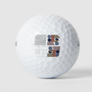 Geometric Art Golf Balls