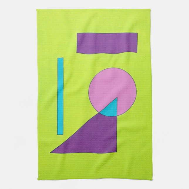 Geometric Art Kitchen Towel (Vertical)