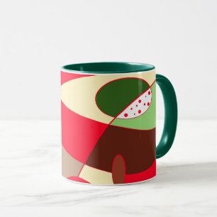 Geometric art mug