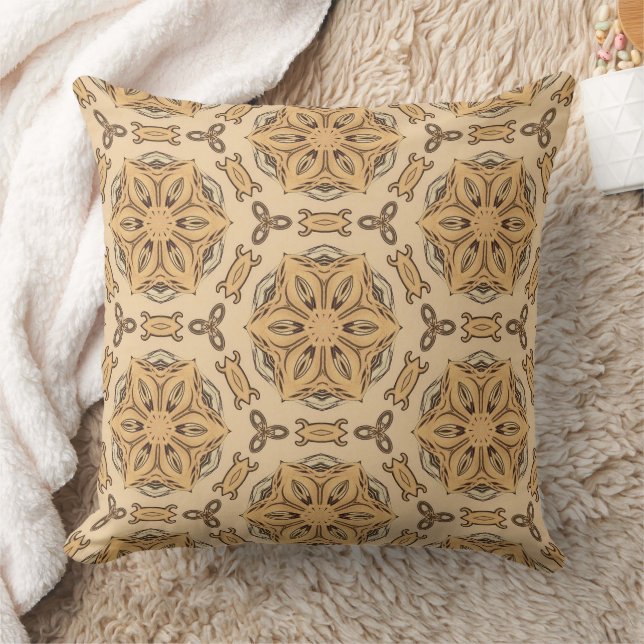  Geometric Art Nouveau Floral Pattern  Cushion (Blanket)