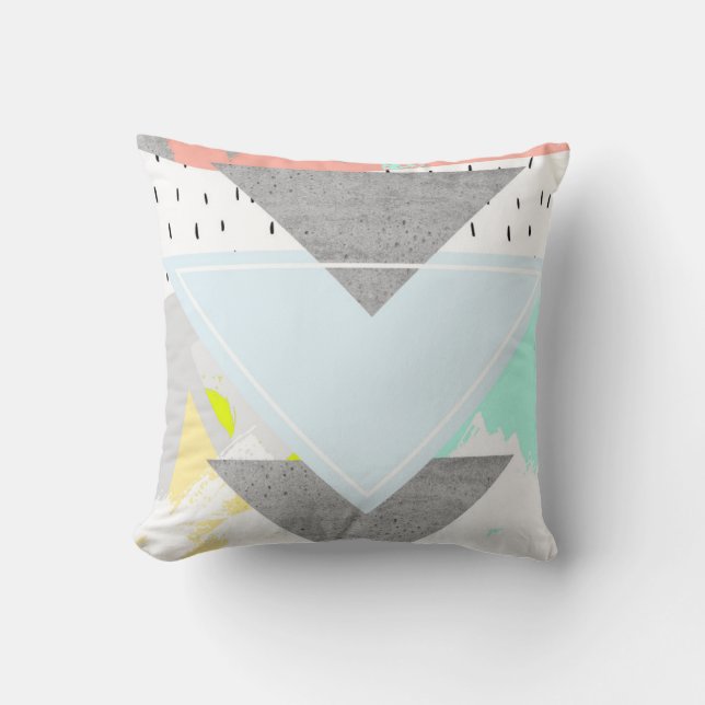Geometric Art Print Cushion (Front)