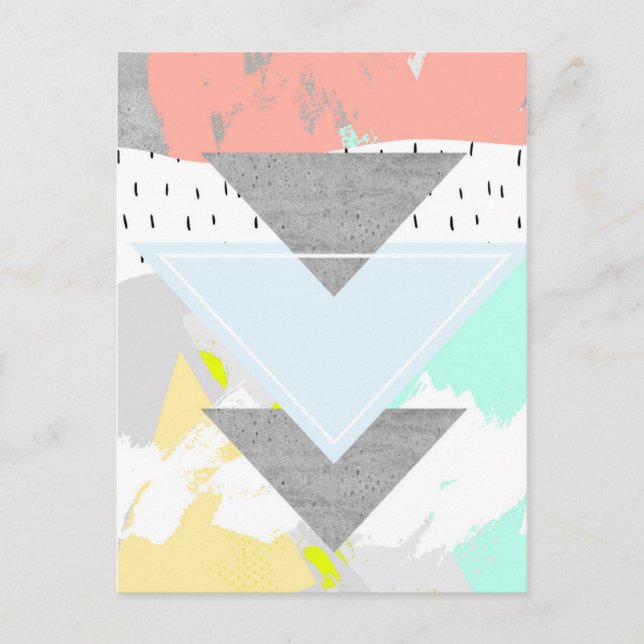Geometric Art Print Postcard (Front)