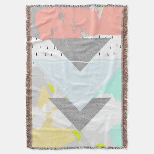 Geometric Art Print Throw Blanket