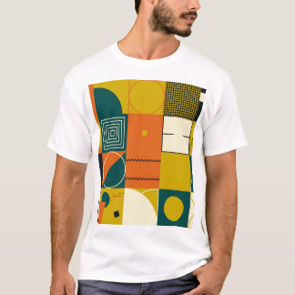 Geometric artwork: simple shapes design. T-Shirt