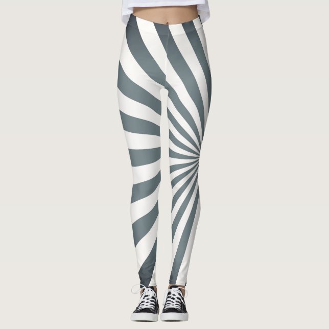 Geometric Astral Seamless Pattern Design Leggings (Front)