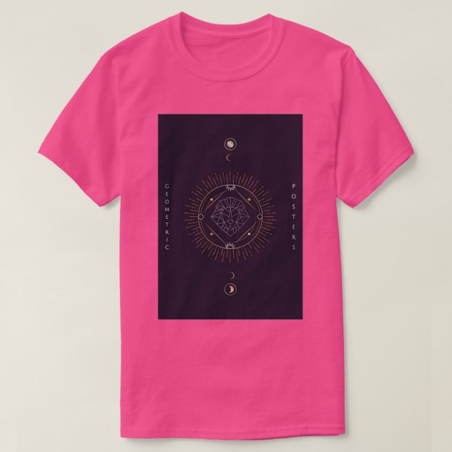 Geometric astrological symbols tarot card Triblend T-Shirt (Design Front)