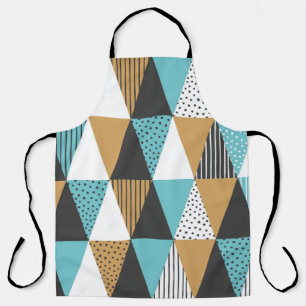Geometric background. Abstract vintage illustratio Apron