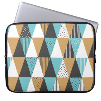 Geometric background. Abstract vintage illustratio Laptop Sleeve