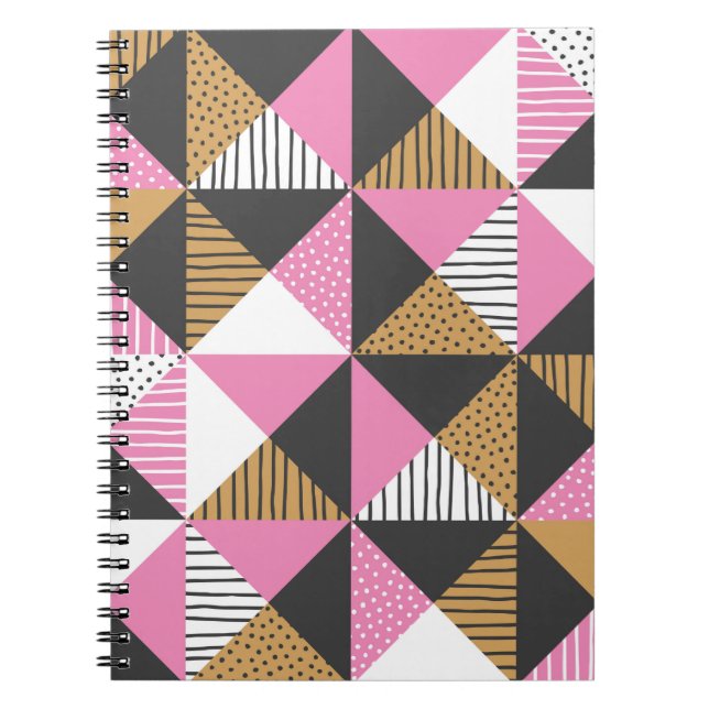 Geometric background. Abstract vintage illustratio Notebook (Front)