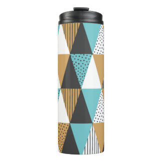 Geometric background. Abstract vintage illustratio Thermal Tumbler