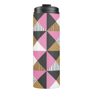 Geometric background. Abstract vintage illustratio Thermal Tumbler