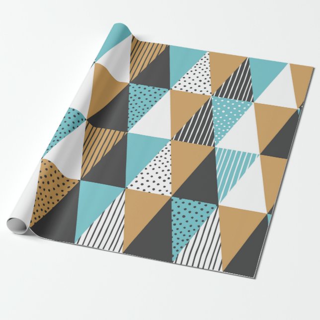 Geometric background. Abstract vintage illustratio Wrapping Paper (Unrolled)