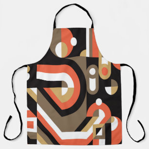 Geometric background design. Abstract artwork patt Apron