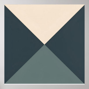 Geometric Balance – Minimalist Triangles Poster