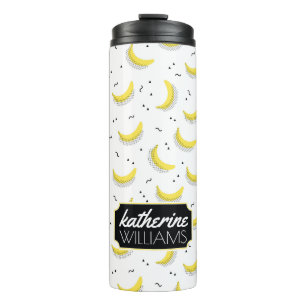 Geometric Bananas   Add Your Name Thermal Tumbler