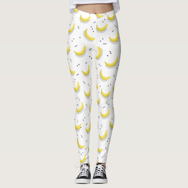 Geometric Bananas Leggings (Front)