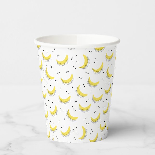 Geometric Bananas Paper Cups (Left)