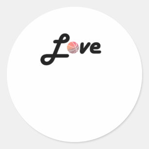 Geometric Basketball Shape Low Poly Basketball Gif Classic Round Sticker