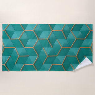 geometric beach towel