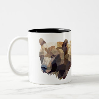 Geometric bear mug