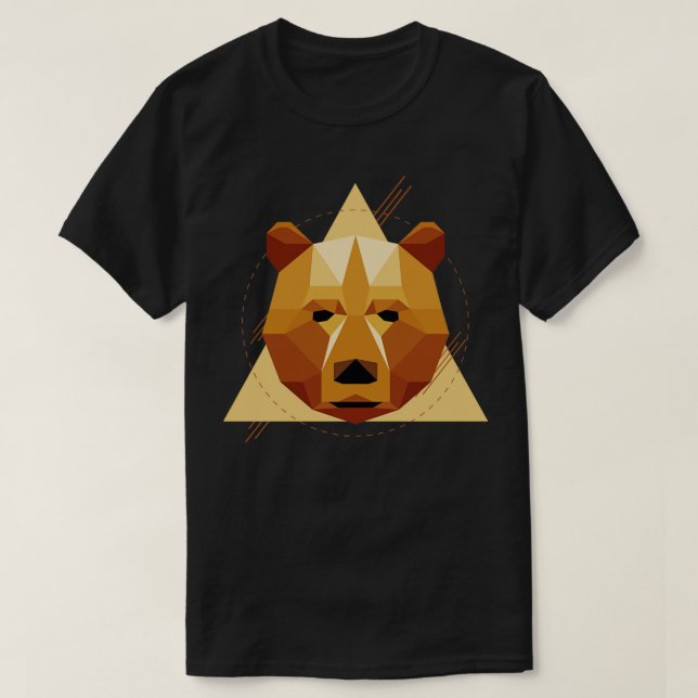 Geometric bear  T-Shirt (Design Front)