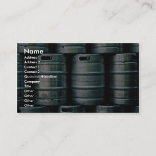 Geometric beer barrels, Czech Republic Business Card