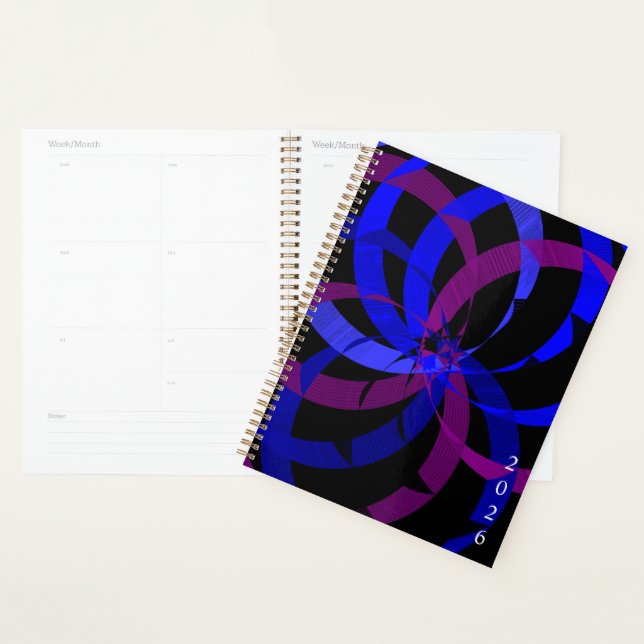 Geometric Berry Blend Designer Planner (Display)
