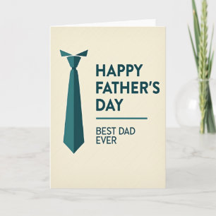 Geometric Best Dad Ever Card