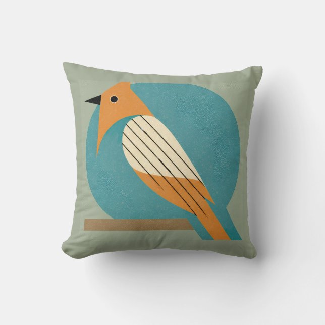 Geometric Bird  Cushion (Front)
