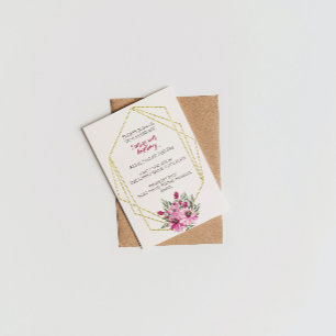 Geometric Birthday Invitation
